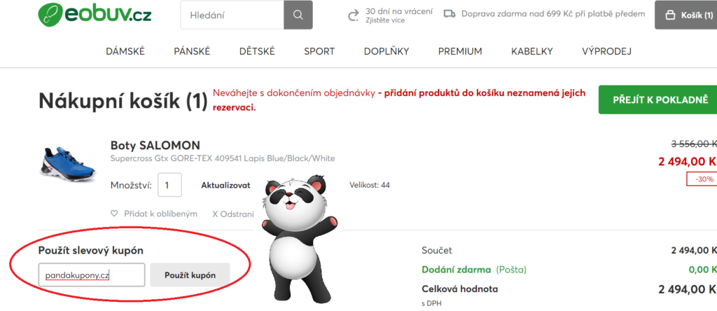Slevový kupón eObuv
