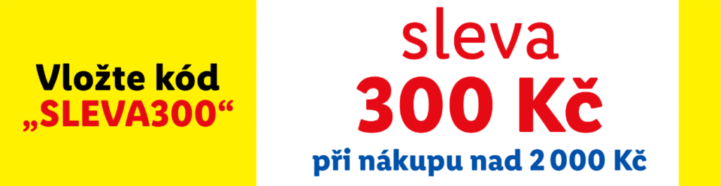 Slevový kód -300 Kč do lidl shop