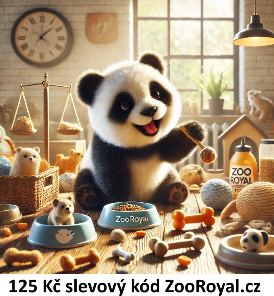 Panda propaguje slevový kupón do ZooRoyal.cz