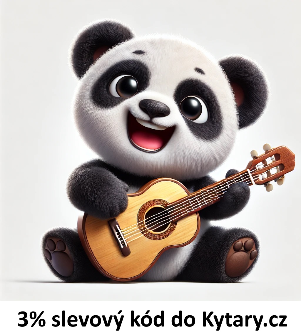 Panda propaguje slevový kupón do Kytary.cz