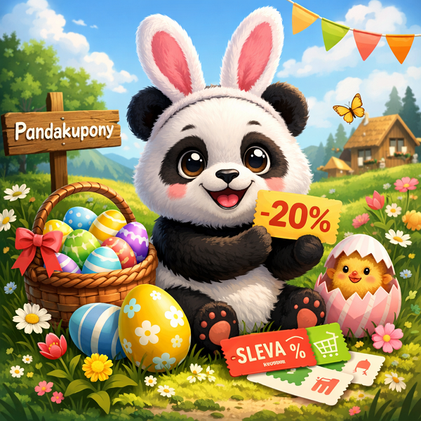 panda a velikonoce